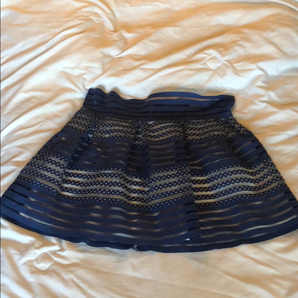 La Reyna blue mini skirt